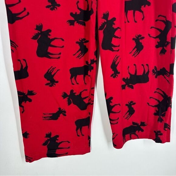 LAZY ONE Men’s Moose Red and Black Pajamas Set Sz M - Picture 11 of 11